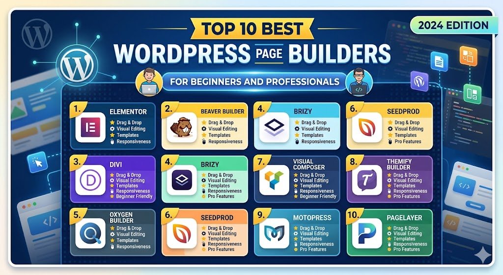 Top 10 Best WordPress Page Builders for Beginners and Professionals