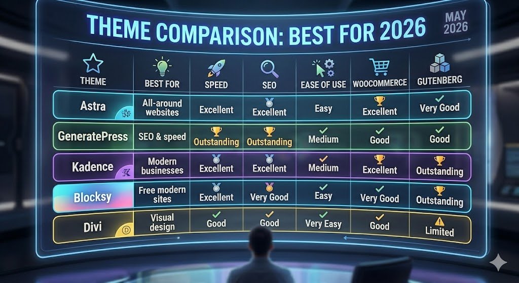 Top 5 WordPress Themes in 2026